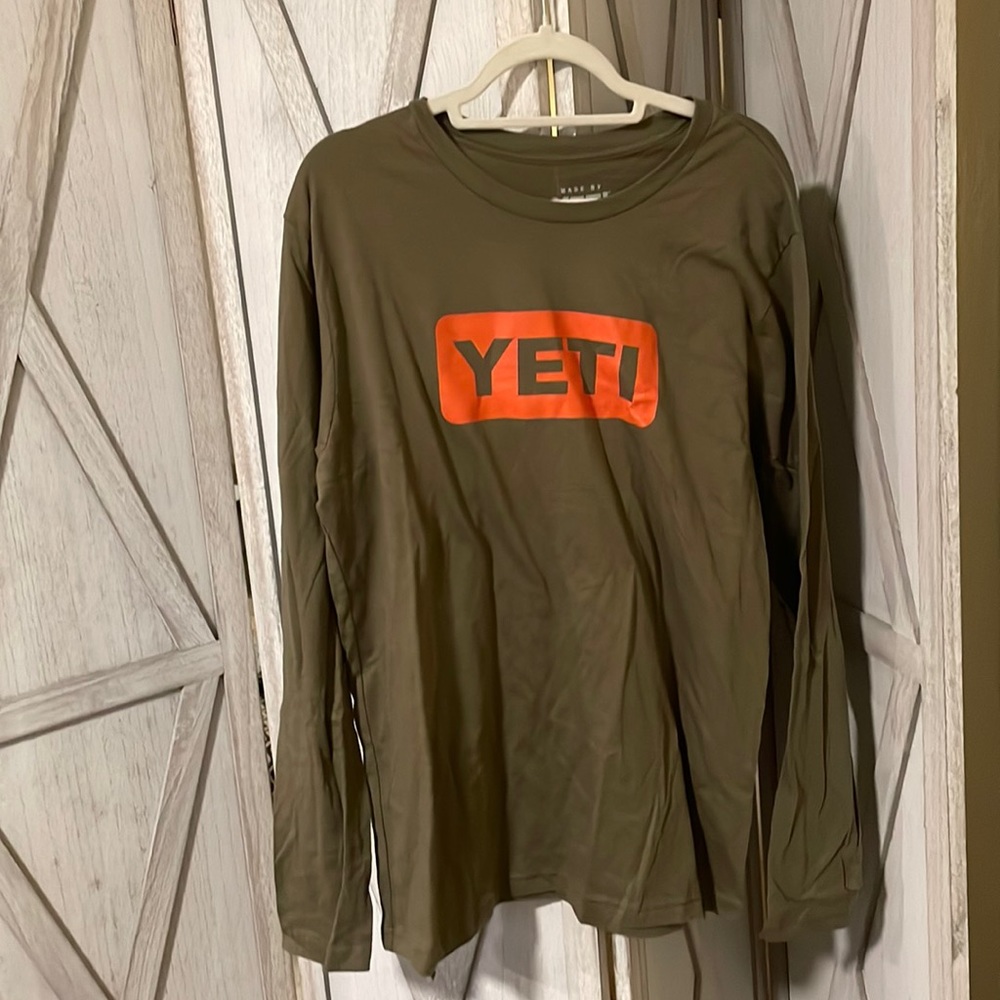 Green Yeti long sleeve t-shirt